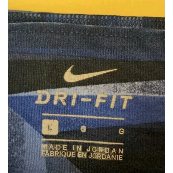 NIKE DRI FIT Running Capri Crop Royal Blue Pants Athletic Running Size Large - Picture 3 of 7